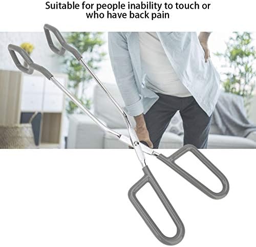 Tyenaza Toilet Aid Tongs, 12'' Toilet Paper Tongs Self-Wiping Tool, Bottom Wiper Aids Self-Wipe Hygiene Assistance Tool for Pregnant Elderly