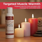 Prossage Heat Warming Relief Massage Oil for Therapuetic Massages, Deep Tissue Massages, and Aromatherapy, Topical Reliever, 3 Ounce Bottle