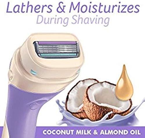 Schick Intuition Razors Variety Pack - 1 Razor Handle & 4 Blades Refill | Shaving Kit for Beginners, Gift Set, and Razor Starter Kit