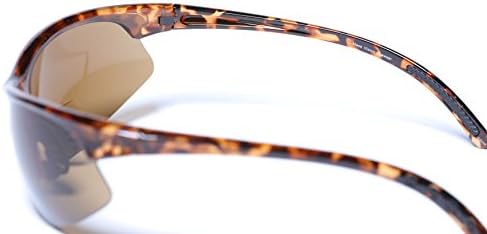 Mass Vision 2 Pair of Lightweight Bifocal Sport Wrap Reading Sunglasses, Outdoor Sun Readers for Men and Women