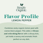 Simply Organic Lemon Pepper - Certified Organic, Kosher | 3.17 Ounce (Pack of 1)