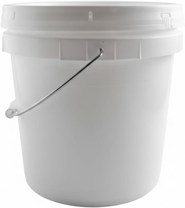 FastRack 2 Gallon Fermentation Bucket with Lid | BPA-Free Food-Grade Plastic | HDPE Brew Bucket with Handle & Grommeted Lid | Ideal for Beer, Wine, Mead, Cider & Food Storage