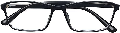 Mens Womens +1.25 Matt Black Retro Reading Glasses Readers Spectacles Eyeglasses Student Eyewear