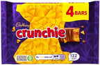 Original Cadbury Crunchie Chocolate Bar Pack, Candy Imported From The UK England The Best Of British Honey Comb Coated In Chocolate Crunchie Bar