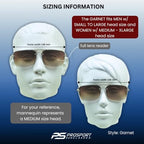 proSPORT Sunglasses Readers Full Lens Square Aviator Rimless Metal Silver Gold Gradient Grey Brown Tint Men Women NOT BIFOCAL