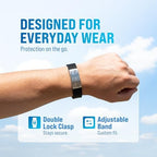 Universal Medical Data Emergency Alert Bracelet for Women & Men – 6-Line Custom Laser Engraved, Silicone Medical Alert Bracelet - Mothers Day Gifts Health Bracelet, Emergency Card & PHR Access – Black