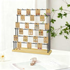 Jewelry Display for Vendors,6 Tiers 42 Hooks Earring Rack Display Holder Stand, Earring Organizer Holder for Necklaces Rings Bracelets Keychains,Jewelry Display for Selling with Earrings Cards-Black