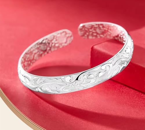 Women Jewelry 925 Silver Sterling Silver Bracelet Fashion Cuff Bangle Chain Bracelets Practical Processed Personalized Ideas Bracelet