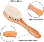 Barber Fade Brush, Beard Brush, Styling Cleaning Brush, Neck Duster Brush with Wooden Handle for Men Beard Styling Cutting Supplies (Short)