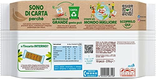 3X Kinder Brioss Italian Sponge Finger Rich Milk Filling 280g 10 Sweet Snacks