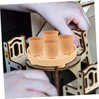 BESPORTBLE 2Pcs Miniature Dessert Display Tray Tray for Dollhouse Decor Kitchen Accessories Tiny Tray Decor for House Beautification