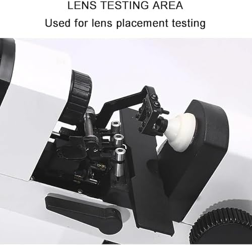 Manual Optical Lensmeter, Portable Focimeter Optometry Machine with External Reading, Measuring Range 0 to ±25D, External Reading 0.125D, Accurate Measurement for Optical Shops, Optician Centers