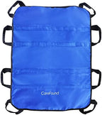 Patient Transfer Sheet with 8 Handles, 43" x 36" Repositioning & Turning Pad for Bedridden Patients – Heavy-Duty 1680D Nylon, Double-Stitched Lift Sheet for Elderly, Disabled, Home & Hospital Care