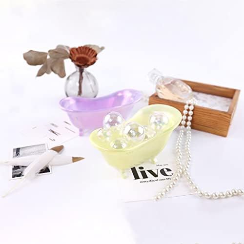 2pcs Tub Shaped Soap Dish Silicone Resin Molds for Epoxy Resin Soap Holder Mold Storage Box Resin Molds for Jewelry Making Beauty Egg Holder Casting Mould