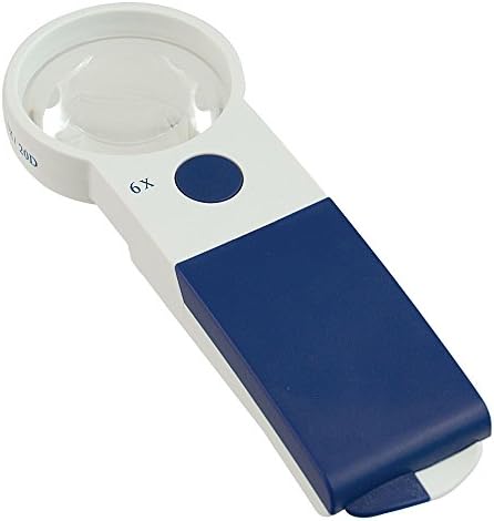 Reizen EZ Touch 6X 20D LED Handheld Magnifier - Round Lens 57mm