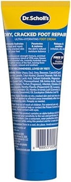 Dr. Scholl's Dry, Cracked Foot Repair Ultra-Hydrating Foot Cream Moisturizer, 3.5 oz, Skin Care Foot Lotion with 25% Urea for Dry Cracked Feet, Heals and Moisturizes for Healthy Feet