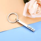 KINMES 10th Anniversary Tin Gifts - 10 Year Tin Anniversary Wedding Gifts for Husband Wife Boyfriend Girlfriend I Still Do Keychain for Him Her Married Couples