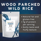 Wildly Organic Wood Parched Wild Rice 16 Oz, 1 lb Bag - Gluten-Free, Kosher, Fat-Free, Pesticide-Free, Insecticide-Free, Quick & Easy, Just Add Water