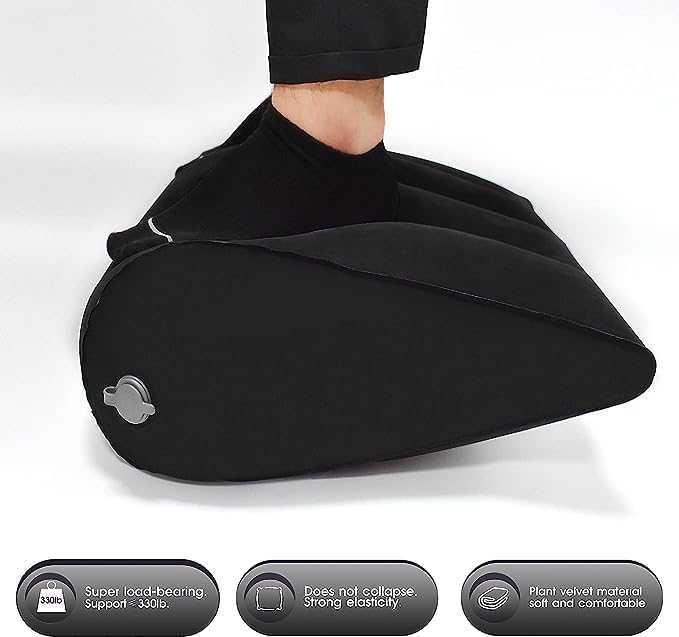 Upgrade Sex Wedge Pillow Position Cushion, Sex Furniture for Bedroom Triangle Inflatable Ramp Positioning for Deeper Position Support Pillow Men Women Couples Sweater bb6