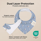 8-Pack Organic Baby Bandana Bibs for Boys, Girls - Super Absorbent Triangle Baby Bibs for Drooling and Teething Infant, Dog Bandanas, 100% Cotton Extra Soft, Newborn, Infant 0-36 Months (Pets & Paws)