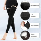 Medical Thigh High Compression Socks,for Women & Men,20-30 MmHg Support Stockings Varicose Veins Compression,Leg Sleeves Footless Hose Legs Open Toe for Relief Shin Splints,Edema,Swelling