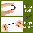 Eyeglasses Temple Tips, 16 Pairs Silicone Eyeglasses Retainers Sleeve Retainer Anti-Slip Safety Eyewear Retainers Spectacle Stay For Eyeglasses, Sunglasses, Reading Glasses (Black Temple Tip)