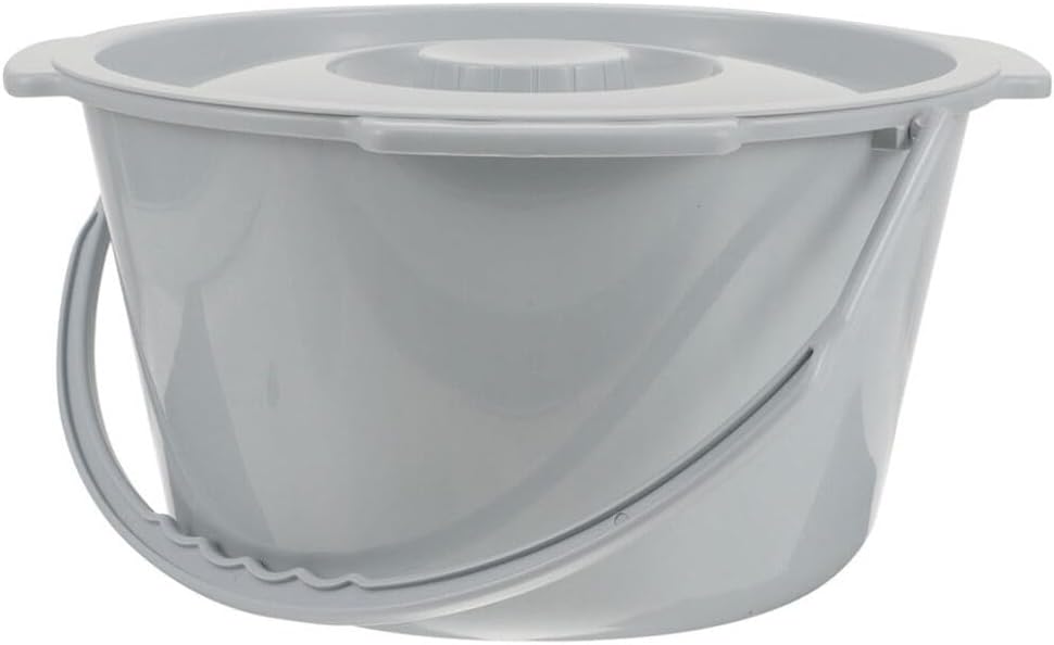 Portable Toilet Lid Compact Chamber Pot for Adults Easy-Clean Spittoon for Outdoor and Emergency Use Lightweight and Splash Design Capacity Bedside Urinal