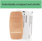 McKesson Adhesive Bandages, Sterile, Fabric Patch, 2 in x 4 in, 50 Count, 1 Pack