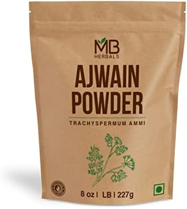 MB Herbals Ajwain Powder 8 oz (227 Gram / 0.5 LB) | Ajowan Powder | Carom Seed Powder | Trachyspermum ammi | Gluten Free | Non GMO