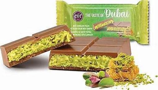 ELIT Dubai Chocolate Pistachio Bar 90g (Pack of 2)
