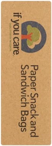 If You Care Bags - Snack And Sandwich - Paper - Unbleached - 48 Count - Case Of 12