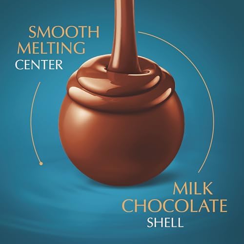 Lindt LINDOR Sea Salt Milk Chocolate Truffles, Milk Chocolate Candy with Smooth, Melting Truffle Center, Great for Gift Giving, 5.1 oz. Bag (6 Pack)