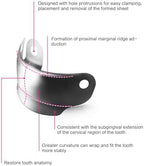 Dental Sectional Matrix System Set, Metal Matrix Bands with PTFE Non-Stick Coating Elastic, Dental NITI Metal Matrices Clamp Ring Tooth Repair Kits. (Set-C)