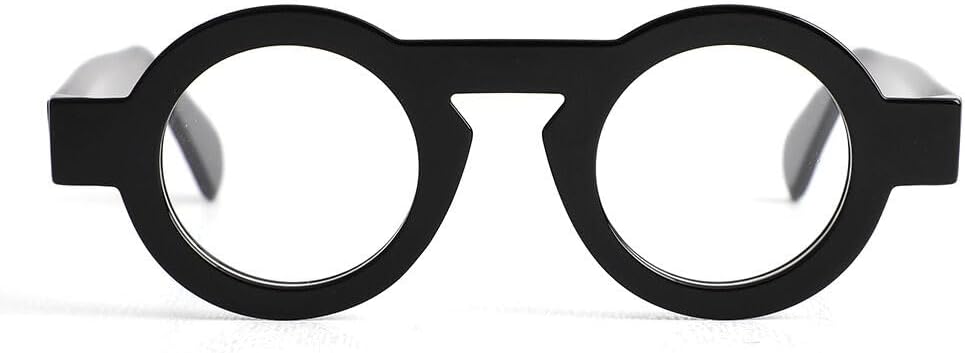Round Reading Glasses for Women Men, Retro Circular Frame Blue Light Blocking Eyeglasses Reader, Computer Eyewear