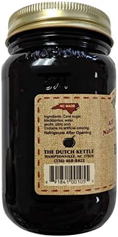 Amish Homestyle Blackberry Jam Seedless 2-19 Oz. Jars All Natural Non-GMO No Preservatives