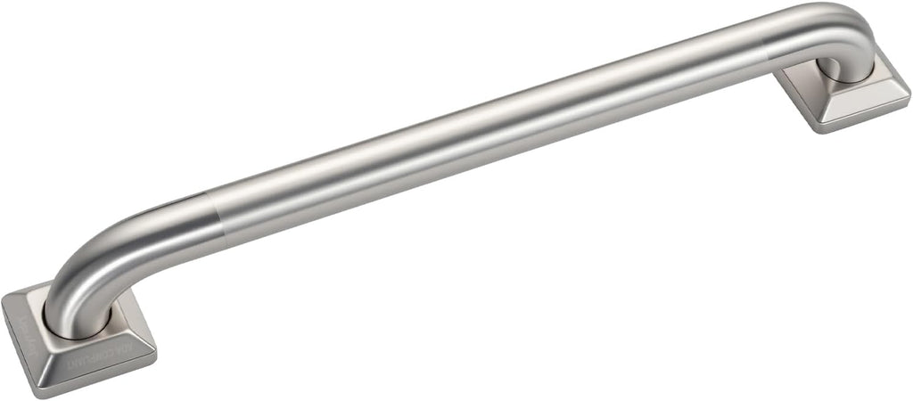 joyrain 500lb Capacity Stainless Steel Grab Bar - Heavy Duty Bathroom Safety Rail for Elderly, Anti-Slip Shower Handle, ADA Compliant (Peened, 12 inch)