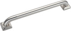 joyrain 500lb Capacity Stainless Steel Grab Bar - Heavy Duty Bathroom Safety Rail for Elderly, Anti-Slip Shower Handle, ADA Compliant (Peened, 12 inch)