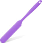 Patelai Non Stick Wax Spatulas Silicone Waxing Sticks Waxing Applicator Hair Removal Large Reusable Scraper Large Area Hard Wax Sticks for Home Salon Body Use Mixing Resin(Purple)
