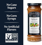 St. Dalfour Fig Royale Fruit Spread - 10oz - 100% from Fruit, No Artificial Ingredients, Non-GMO, No Cane Sugars, All Natural, Made in France