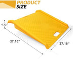 MaxxHaul Portable Curb Ramp 1000 lbs Capacity Heavy Duty Polypropylene Loading Ramp for Furniture Dolly Hand Truck and Moving Cart Non‑Slip Threshold Ramp for Driveway and Steps (50962)