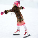 SATINIOR 6 Pairs Ice Skating Socks Roller Skating Socks High Tight Knee Nylon Roller Skate Sock Women Girl