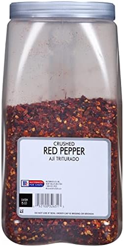 McCormick Culinary Crushed Red Pepper, 3.25 lb - One 3.25 Pound Container of Dried Bulk Hot Pepper Flakes, Perfect on Pizza, Flatbreads, Beef, Pork and More