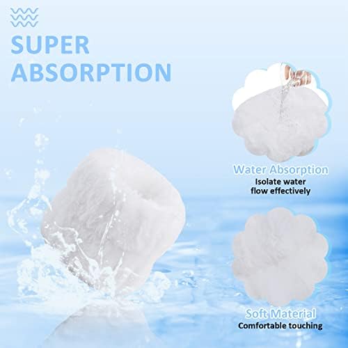 WHAVEL 6 Pairs Wrist Towels for Face Washing, Absorbent Spa Sweatbands to Prevent Liquid Spilling Down Arms