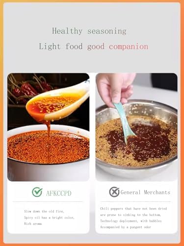 Small Chili Oil,14.8 Ounces/420g Sichuan Chili Crisp Spicy,Umami Crunchy Chili Oil Condiment - All Natural Vegan/Good on Everything (Slightly Spicy)