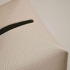 OLETHA Square Tissue Box Cover - Aesthetic Desk Decor for Room, Home & Office - Tissues Cube Boxes Holder - Light Taupe