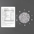 Cobakey Bright Silver Sprinkles for Cake Decorations 100g/ 3.52oz Star Metallic Pearl Sugar Sprinkles for Cupcake Toppers Wedding Party Valentines Halloween Christmas Supplies
