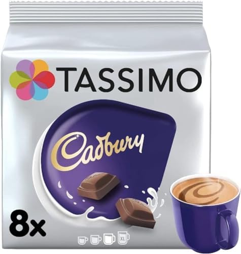 Tassimo Hot Chocolate Selection - Cadbury/Milka/Cadbury Orange Pods (Pack of 3, Total 24 Capsules)