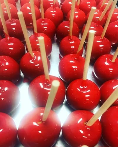 Sweet Dreams Gourmet Candy Apple 6 Pack - Granny Smith Apples Dipped in Sweet Red Candy | Candied Apples | Delicious Gift | Handmade in Small Batches | Guaranteed to Arrive Fresh