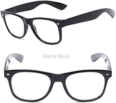 2 Pairs Vintage Retro Inspired Clear Lens Reading Glasses Full Lens Reader for Men and Women