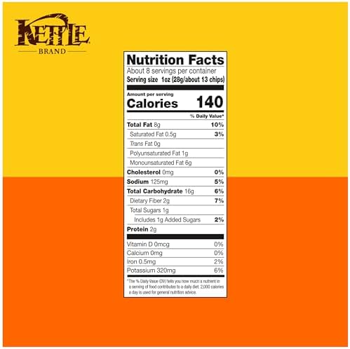 Kettle Brand Backyard Barbeque Kettle Potato Chips, Gluten-Free, Non-GMO, 7.5 oz Bag